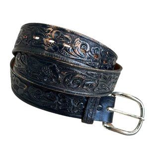 Vintage Hand Tooled Cowboy Western Belt